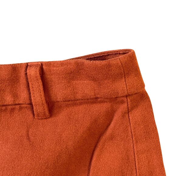 Madewell Curvy Drapey Moleskin Cargo Mini Skirt Rust Orange Women’s 8 - Picture 7 of 10